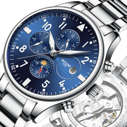 Automatic Mechanical Watch Steel Belt